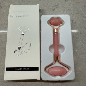 Pink Facial Roller Massager